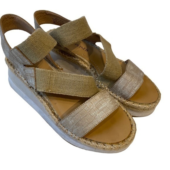 Donald J. Pliner SADIE WOMENS EMBOSSED LEATHER WEDGE SANDALS - Picture 6 of 16